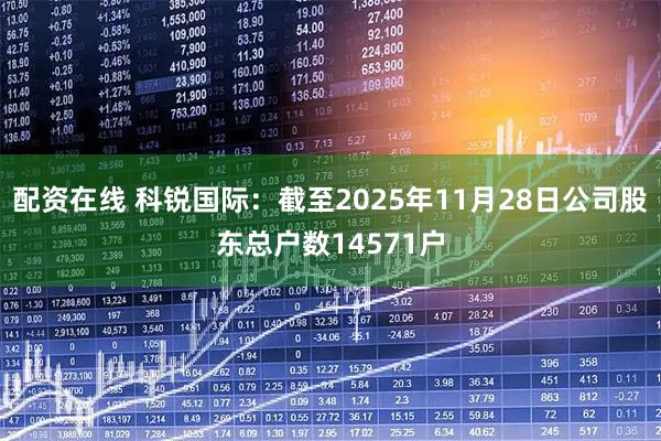 配资在线 科锐国际：截至2025年11月28日公司股东总户数14571户